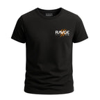 Playera negra RAVGE Tiger Claw con ilustración de tigre y tipografía oriental inspirada en artes marciales.