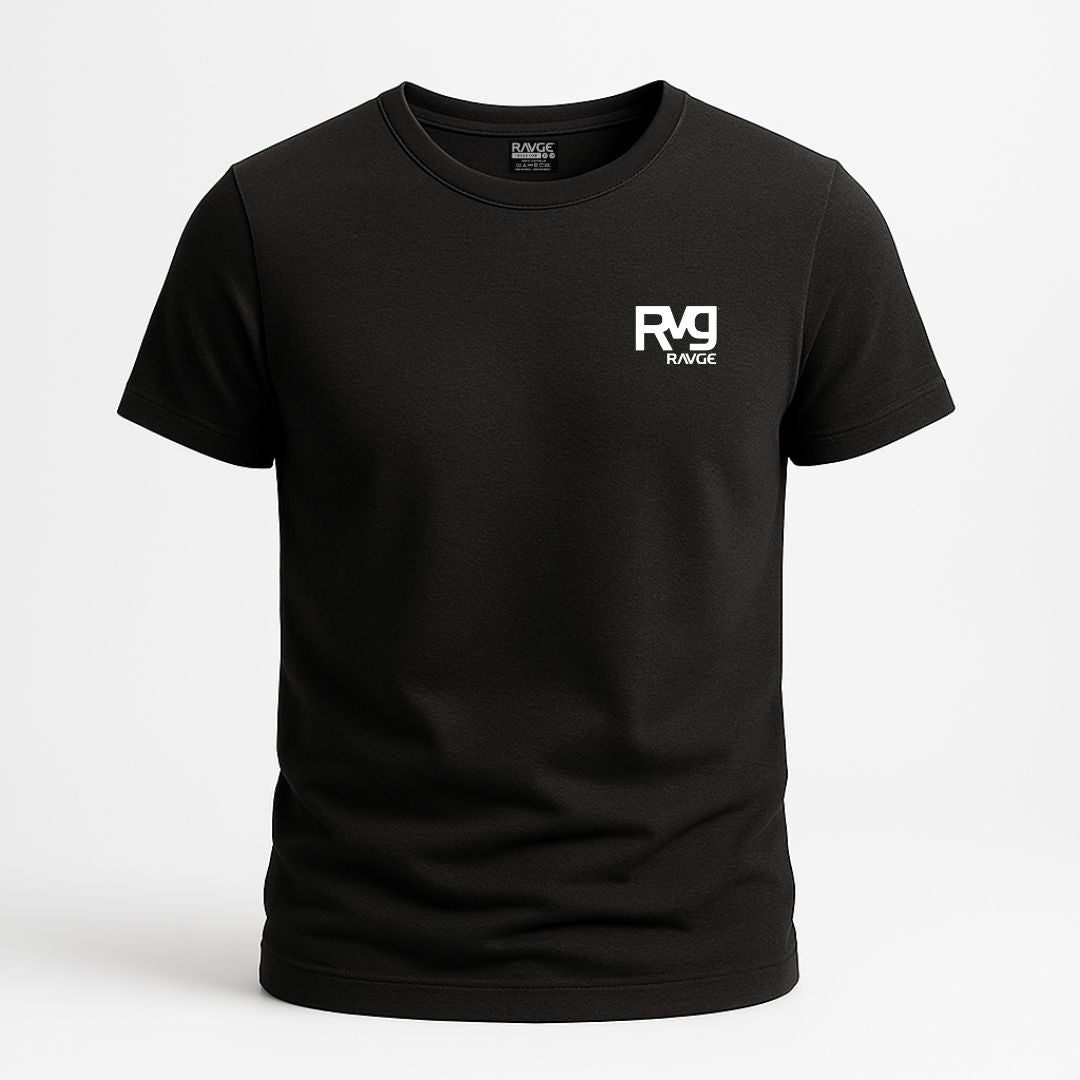 Playera RAVGE taekwondo yin yang edition con grafico circular, disenada para entrenamiento y uso urbano.