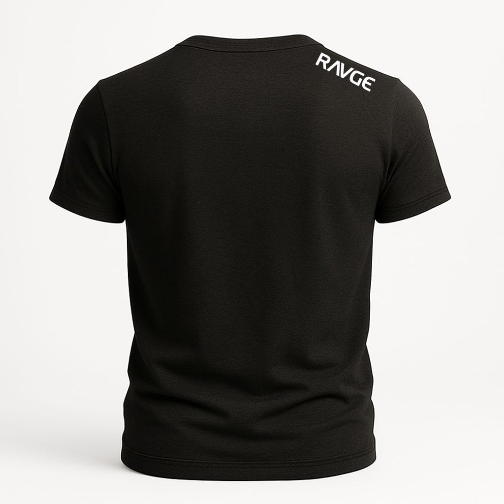 Playera RAVGE Mixed Martial Arts core edition con tipografia frontal, disenada para entrenamiento y uso urbano.