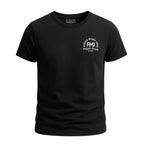 Playera negra RAVGE Muay Thai FC con estampado en espalda y logo RVG, disenada para uso urbano y entrenamiento.
